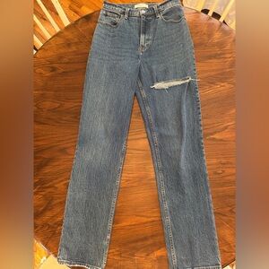 Abercrombie curve love 90s ultra high rise straight 28 long